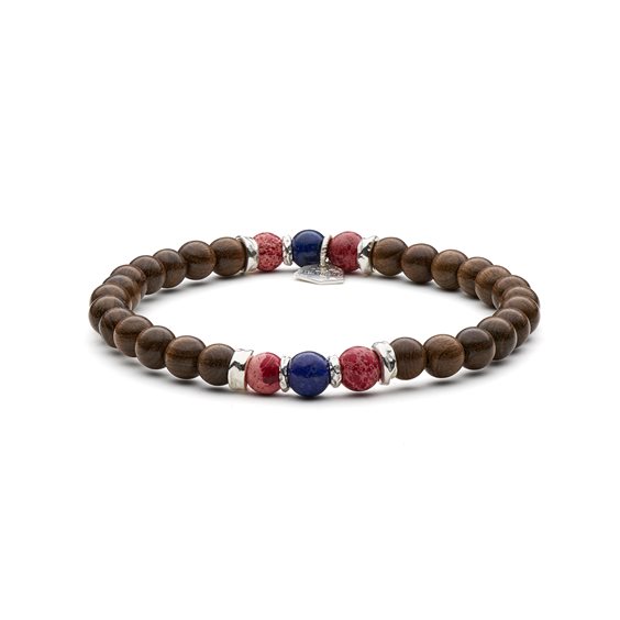 Bracciale Antracite Wood in Legno Pietre dure BWD08 BAOBAB - BWD08 BAOBAB